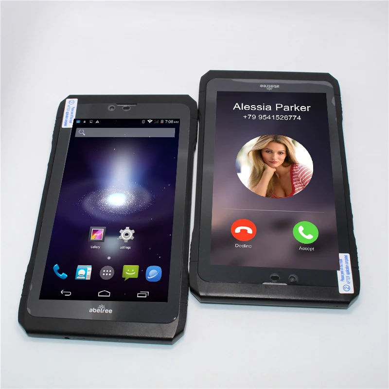 Cheapes! NFC противоударный 7 дюймов 3G с функцией звонка планшет PC MTK6582 Quad core Android4.4