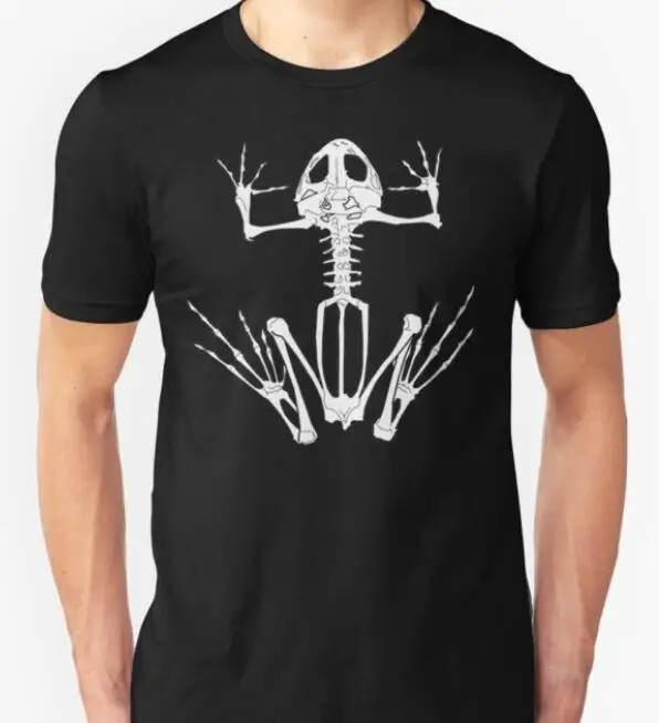 Футболка с принтом лягушки и скелета в морском стиле США 2019|Мужские футболки| |