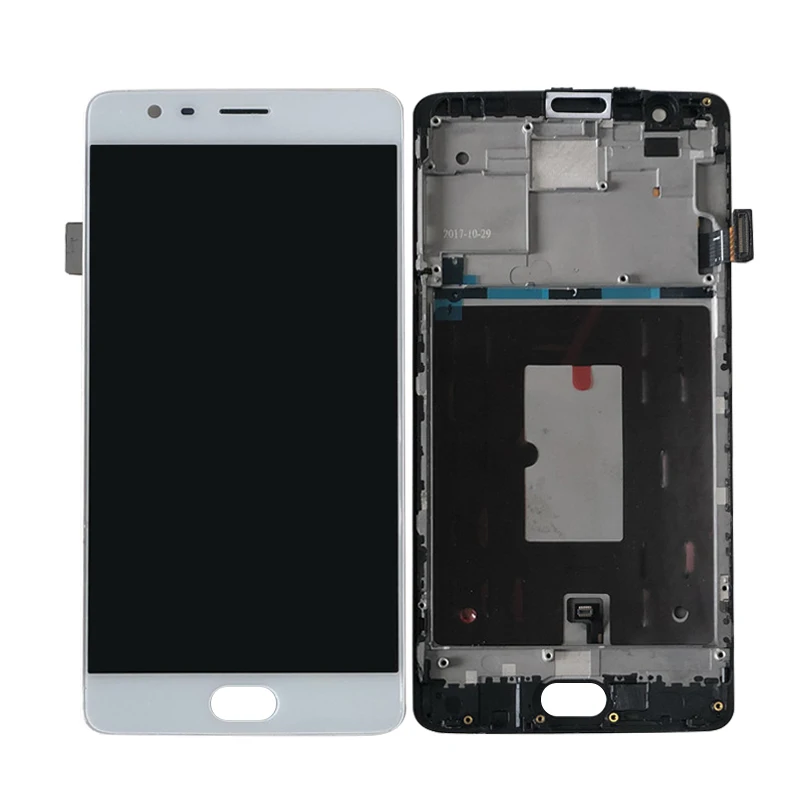 M& Sen для 5," Oneplus 3T A3010 AMOLED ЖК-дисплей+ сенсорная панель дигитайзер с рамкой для Oneplus 3T ЖК-дисплей