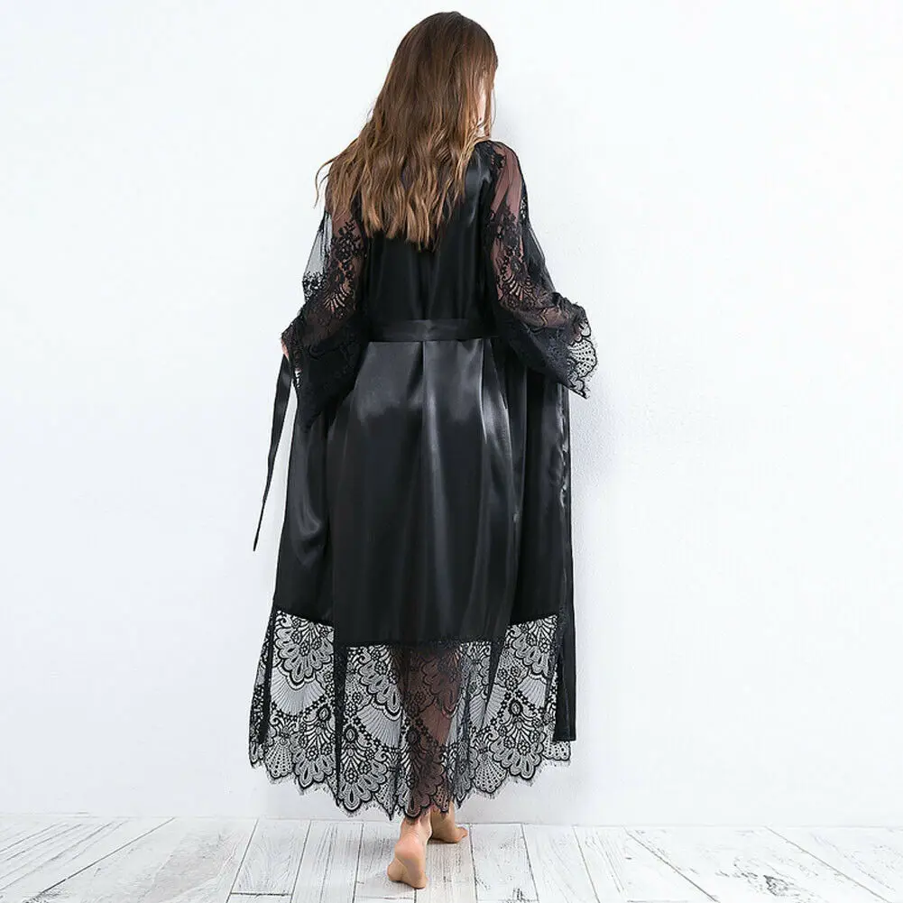 Халат женский кружевной цвет в ассортименте S M L XL XXL размера плюс | Женская одежда