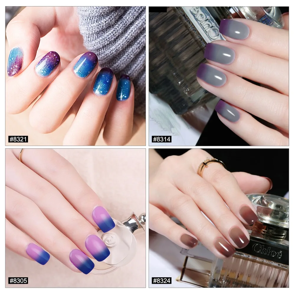 Modelones 2 шт./лот Гель-лак для ногтей набор температурный термальный Led Гибридный