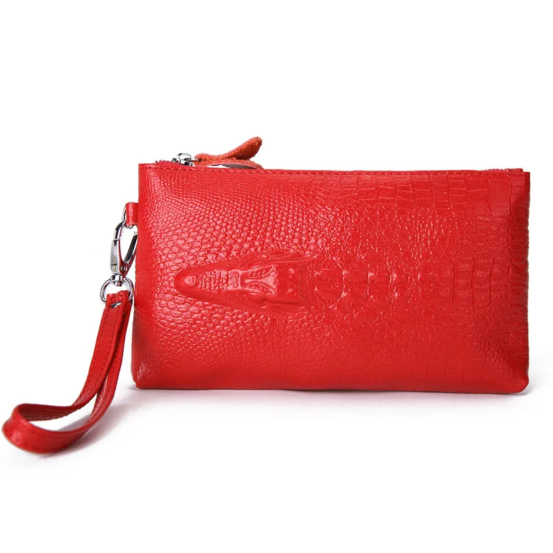 Женская сумка из крокодиловой кожи с объемным рисунком женский клатч модные