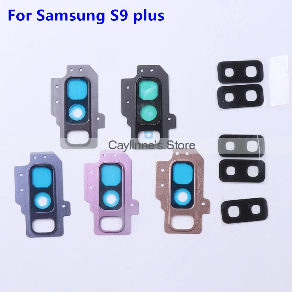 Высокое качество заднее стекло объектив камеры + металлическое кольцо для Samsung