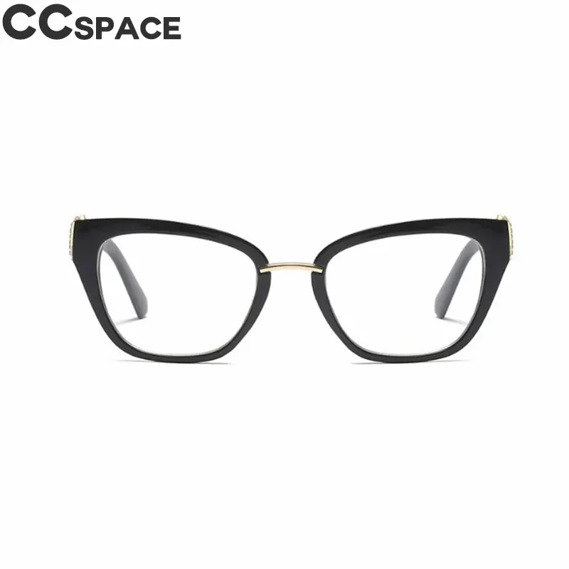 Роскошные очки со стразами, оправа для женщин, кошачий глаз, очки, аксессуары, дизайнерская мода, близорукие компьютерные очки 45605