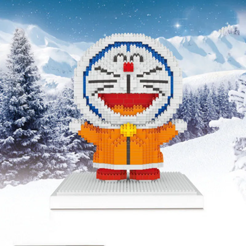 Aosst doraemon Супер Марио Соник валлио Луиджи животное здание Мини DIY алмаз нано блок