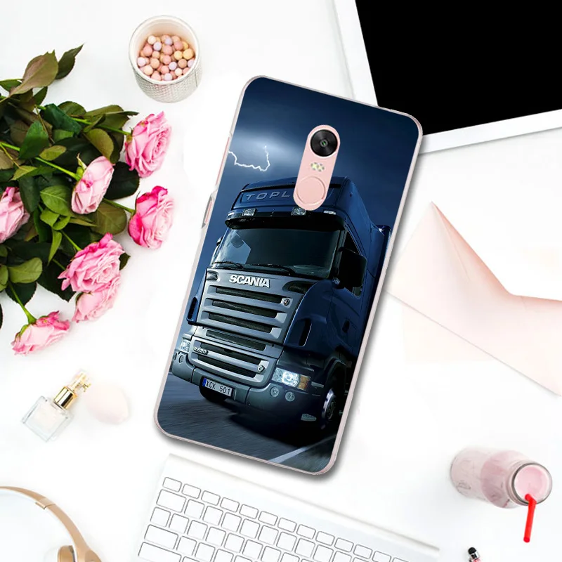 Cases for Xiaomi Mi Redmi Note 3 3S 4 4X 4A 5 5S 5A 6 6X 6A 8 A1 Pro Plus Max 2 Bags Super Cool Heavy Truck Car