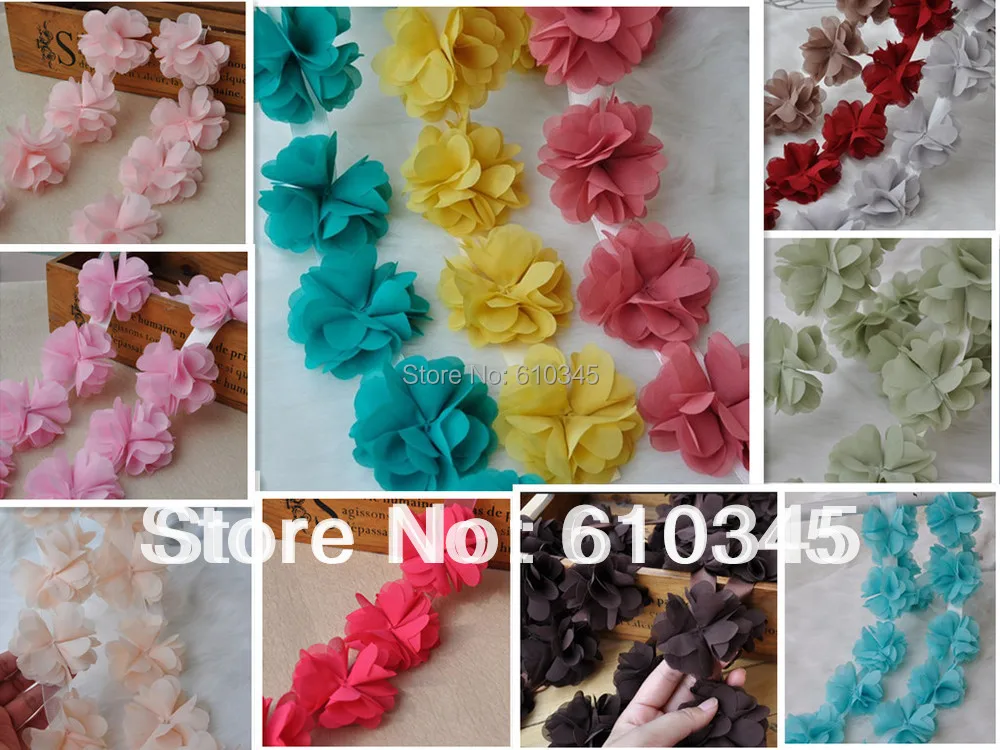 Бесплатная доставка 2 5 &quotкрасочные шифоновые розы отделка потрепанные цветы