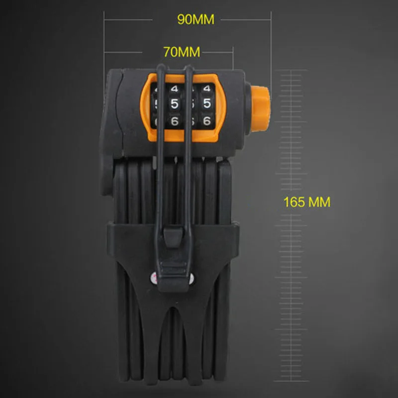 Хит складной велосипедный замок для горного велосипеда с паролем сплав рулем