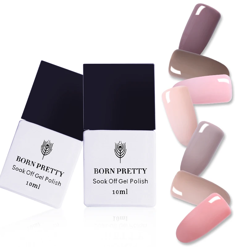 Гель лак для ногтей BORN PRETTY УФ 12 видов цветов 1 бутылка 10 мл|bottle 10ml|nail uv gel polishnail primer |