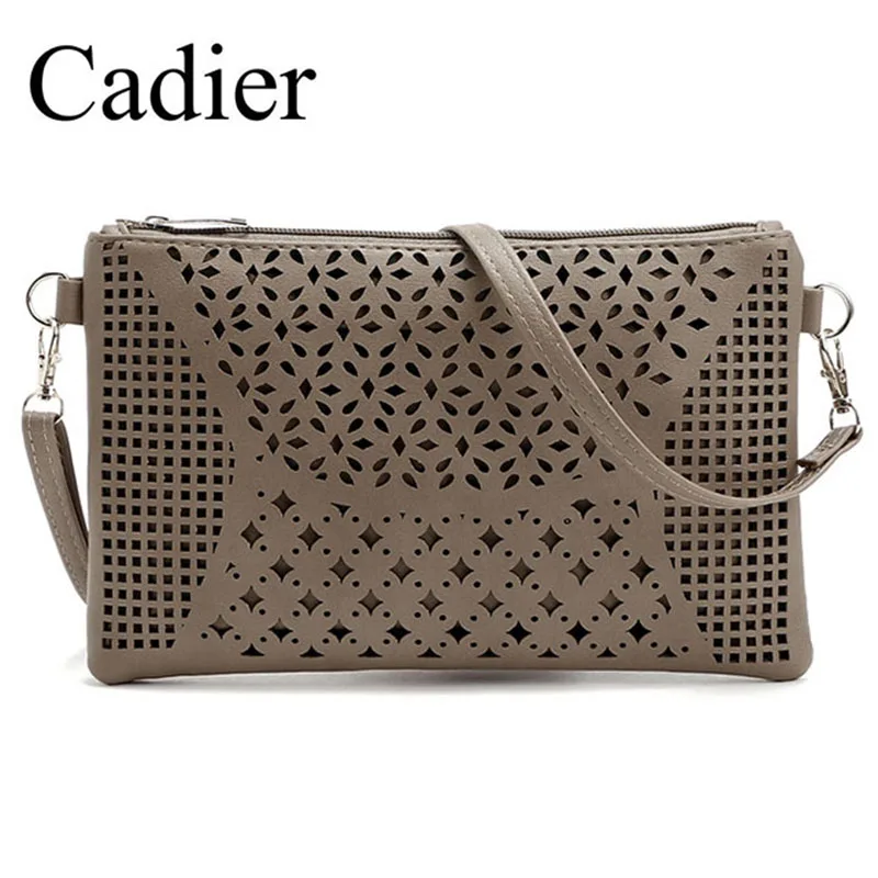 2017 Винтаж Женщин Выдалбливают Мини Щитка Сумка Кожа PU Креста Тела Модельер