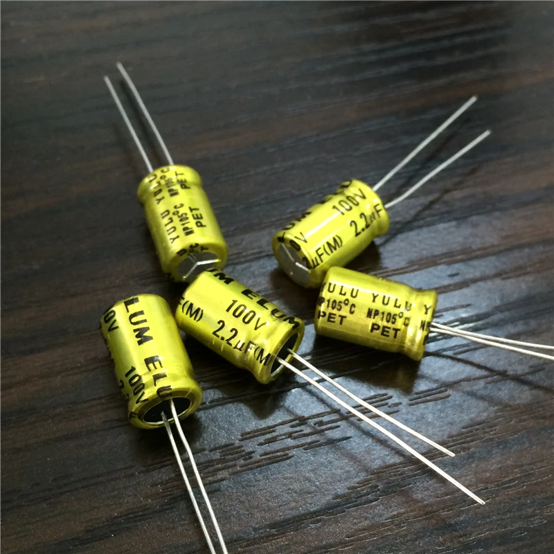 50 шт. 2 мкФ 100V ELUM NP 8x11 5 мм 100V2.2uF биполярный алюминиевый электролитический