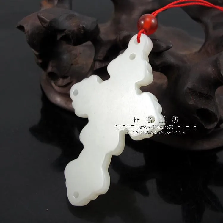 Бесплатная доставка натуральный нефрит вырезанный вручную крест кулон в Afghanistan |