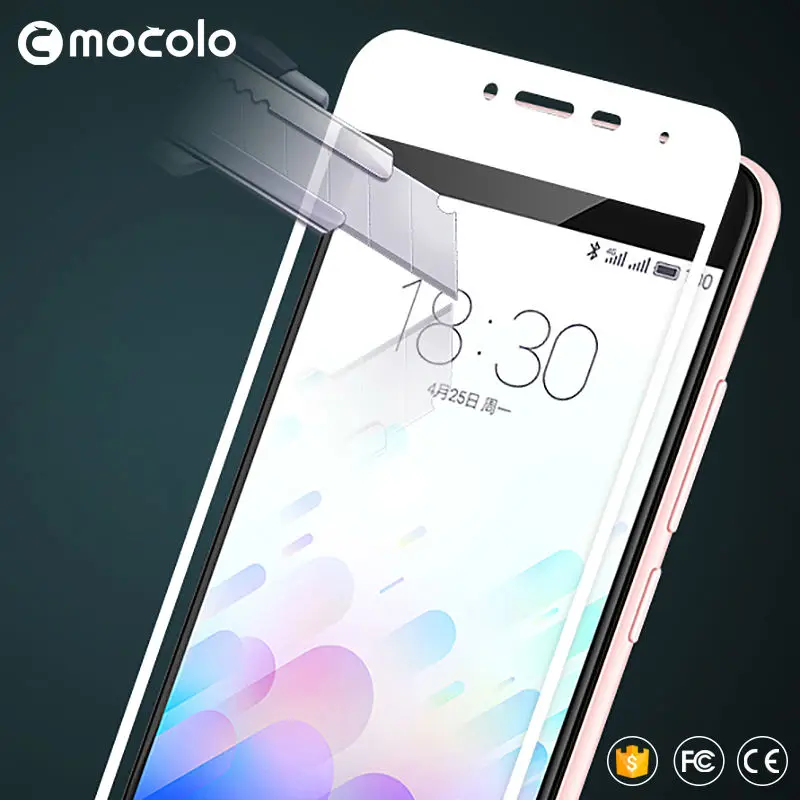 

Mocolo Meizu M3s mini Tempered Glass Full Cover Color Anti-Explosion Screen Protector Film Guard For Meizu M3S mini 5.0"