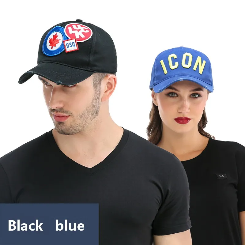 DSQICOND2 хлопковые брендовые бейсболки кепки шапки Homme Snapback Кепка с буквенным принтом DSQ Dad Шапка для мужчин и женщин Bone Gorras Trucker Кепка