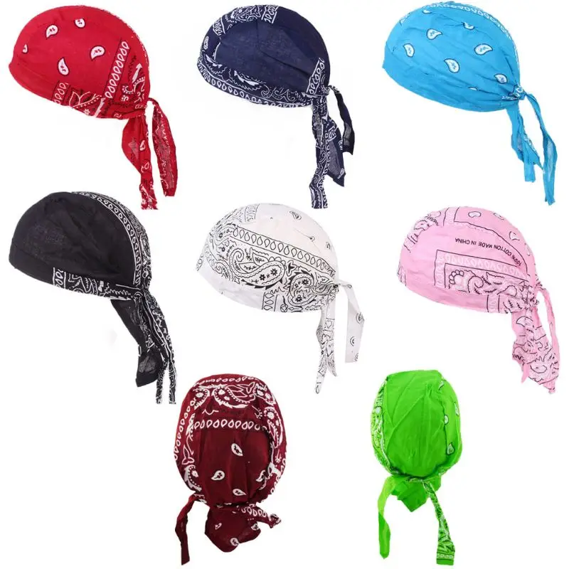 Мужской и Женский пиратский головной убор для уличного танца шейный платок с