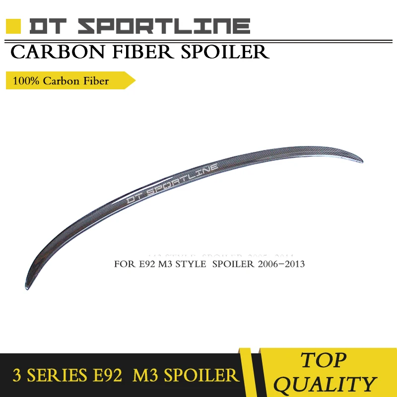 M3 Style For BMW E92 Spoiler 3 Series 2 Door Coupe Carbon 2006 - 2013 Fiber rear wing spoiler | Автомобили и мотоциклы