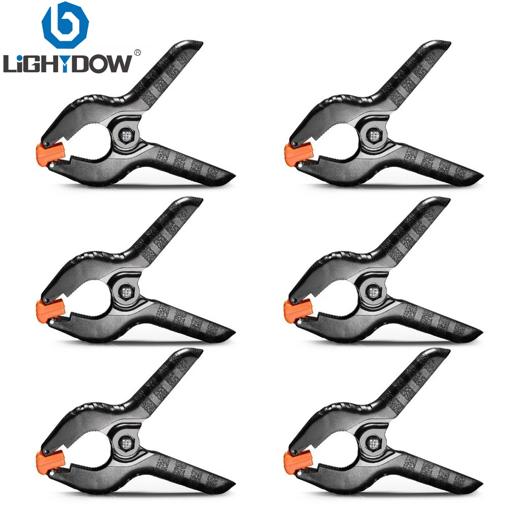 

Lightdow 6 шт./лот 4 дюйма универсальные зажимы для студийного фона, сверхмощный муслиновый фон, зажимы для фотостудии