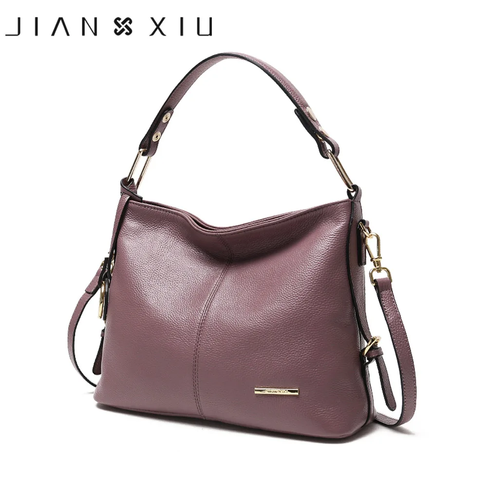 

JIANXIU Brand Genuine Leather Handbag Fashion Luxury Handbags Women Bags Designer Shoulder Bag 2018 Ladies Soft Cowhide Big Tote