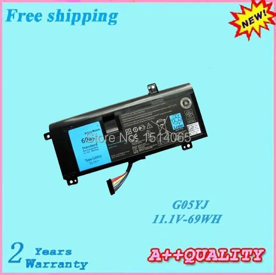 Горячая Распродажа G05YJ Оригинальный аккумулятор для ноутбука DELL Alienware 14 A14 M14X R3 R4