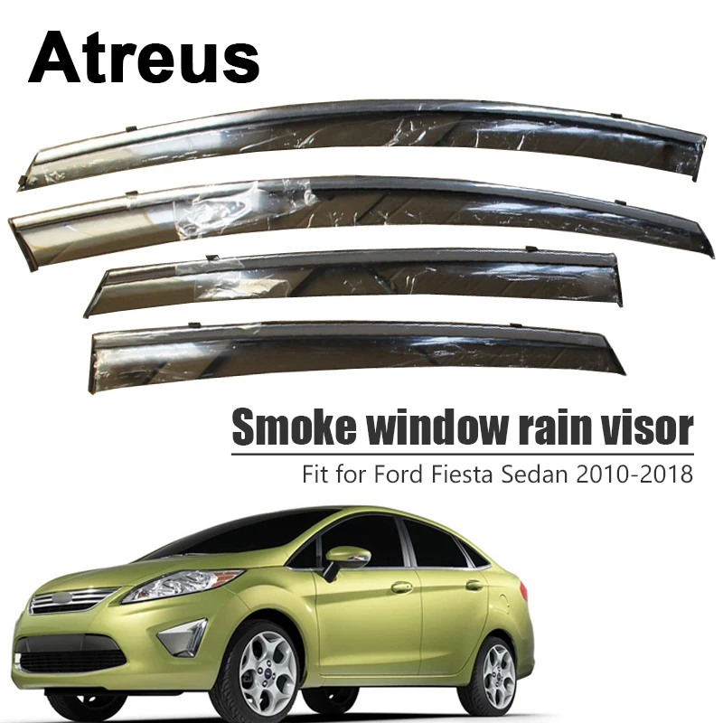 

Atreus для Ford Fiesta Sedan 2010 2011 2012 2013 2014 2015 2016 2017 2018 автомобильные двери окна солнцезащитный козырек ветрозащитные дефлекторы экран