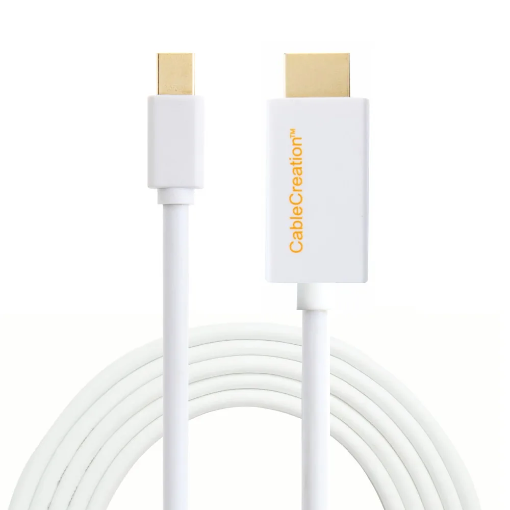 Кабель Mini DisplayPort (Порт Thunderbolt совместимый) к HDMI AV HDTV адаптеру (DP v1.2 поддержка 4K x 2 K) 6