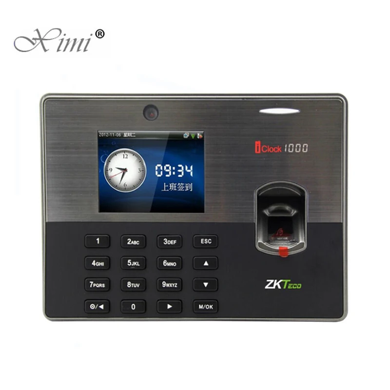 WIFI TCP/IP биометрическая система контроля допуска к двери ZK iclock1000 определение