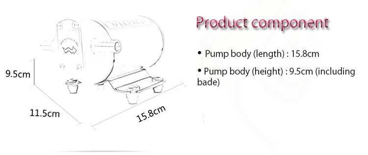 610 FP-12 12 V DC микро самовсасывающая Шестерня на бензине, на керосине дизельный насос