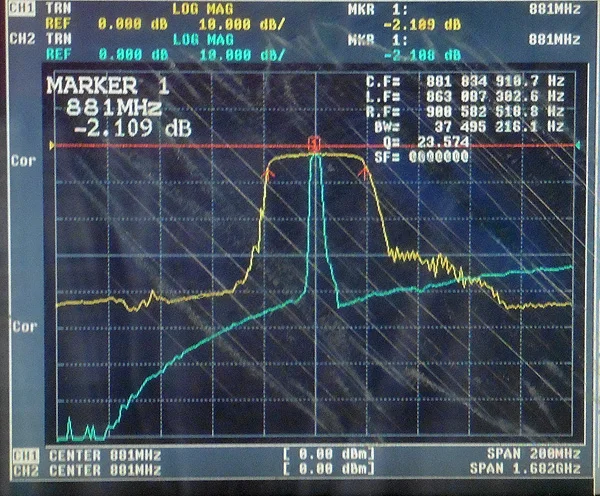 Бесплатная доставка Φ 881 (868 895) МГц GSM900 фильтр полосы частот пилы 27 полоса