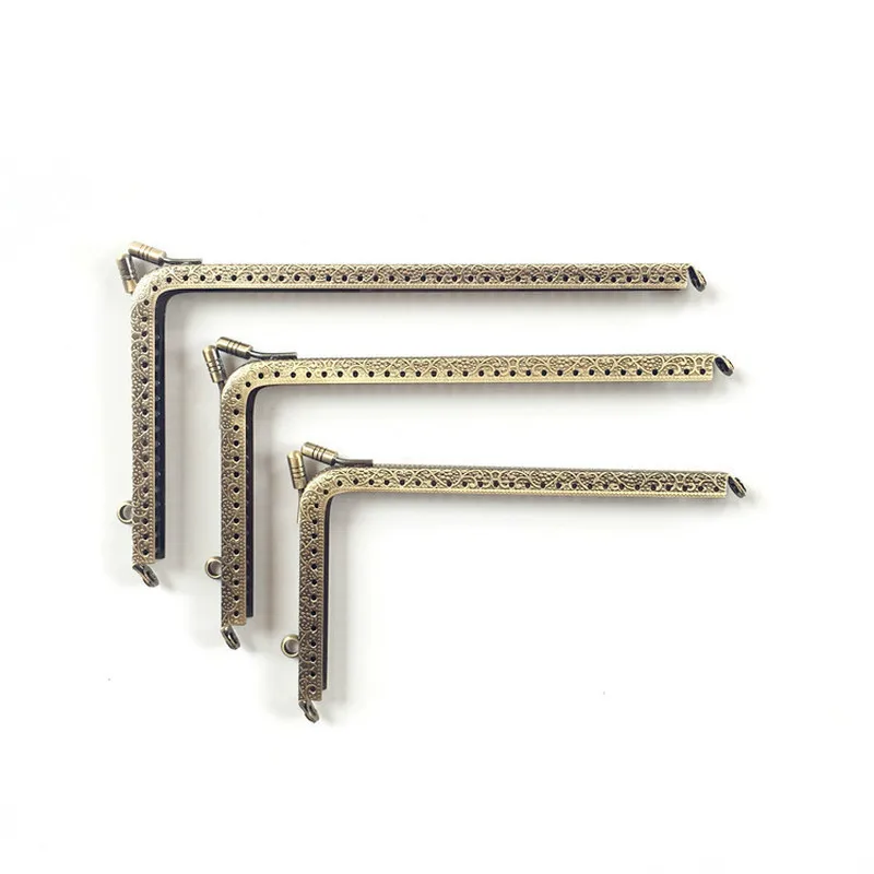 

Металлическая оправа с узором из бронзы/золота, 10 шт., L-образные застежки для кошелька, 7 форм, ручки застежки, аксессуары для чемоданов и сум...