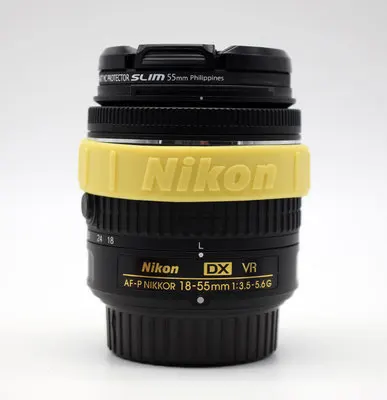 Для Nikon фотографии браслеты с объективом напульсники объектив полоса стоп зум ползать красочные силиконовые 49 мм 52 мм 58 мм 62 мм 67 мм 72 мм 77 мм - Цвет: gold