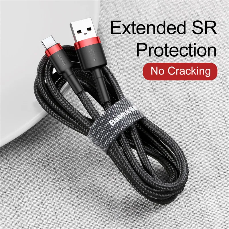 

Baseus USB Type C Cable Charge For Samsung S9 S10 Mobile Phone Fast Charge Type-C Charging USB Wire for Xiaomi Redmi Data Cord