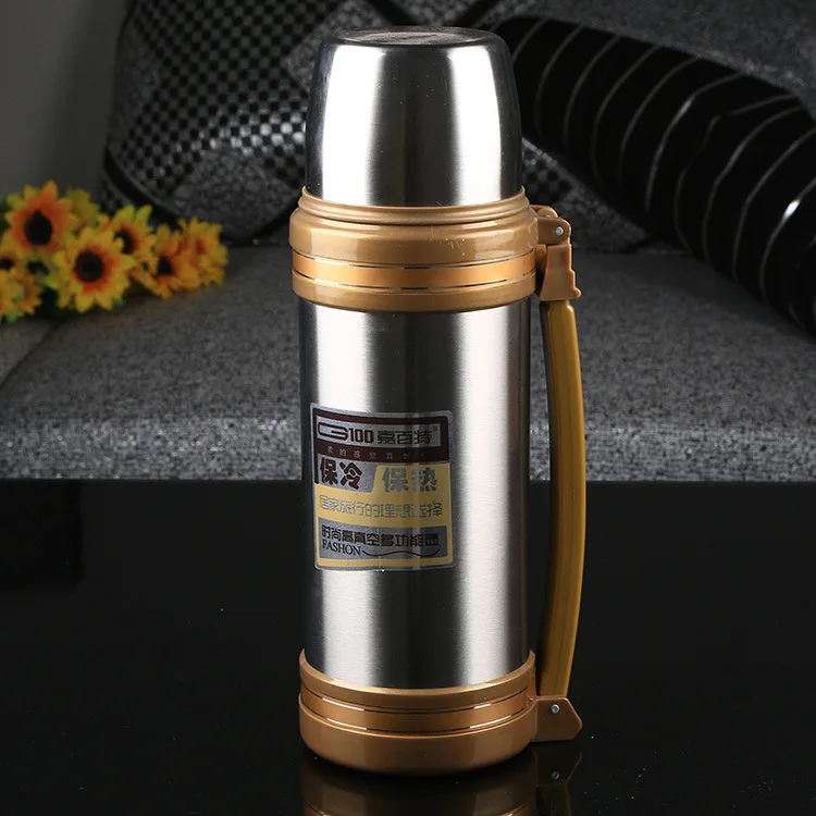 Большой Термос фляжка из нержавеющей стали металлические термосы для улицы