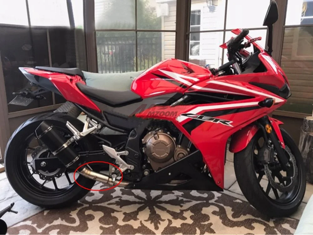 Для cbr500 CBR 500R контакт выхлопной трубы мотоцикла средний соединитель для HONDA CBR500R