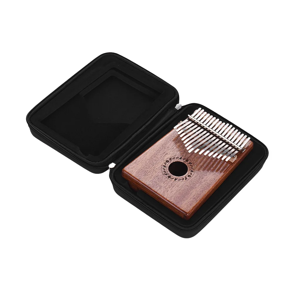 GECKO K17M 17-клавишным Kalimba игрушечное пианино Mbira из красного дерева во внутренней структуре используется натуральное дерево с сумкой для переноски хранения чехол для тюнинга музыкальная книга наклейки