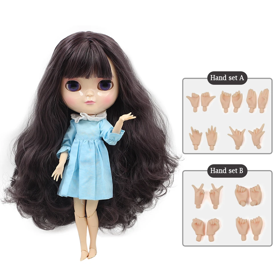 Шарнирная кукла Azone с фиолетовыми волосами 30 см в высоту | Игрушки и хобби