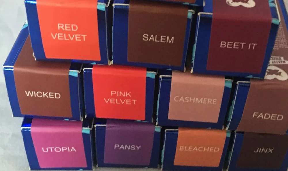 12 шт./лот Матовая жидкая губная помада с романтическим медведем косметика губные