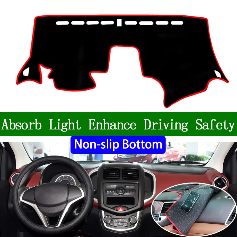 

For changan benni EV 2014 2015 2016 2017 2018 Non-slip Bottom Dashboard Cover Car Decals Car Stickers Interior Car Accessories