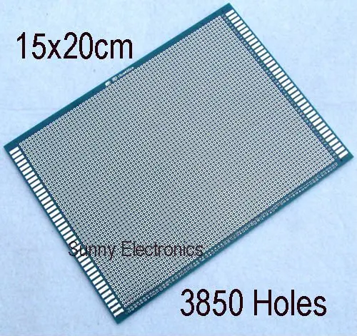 15x20 cm Single Side Prototype PCB Panel Universal Circuit Board FR-4 Glass Fiber