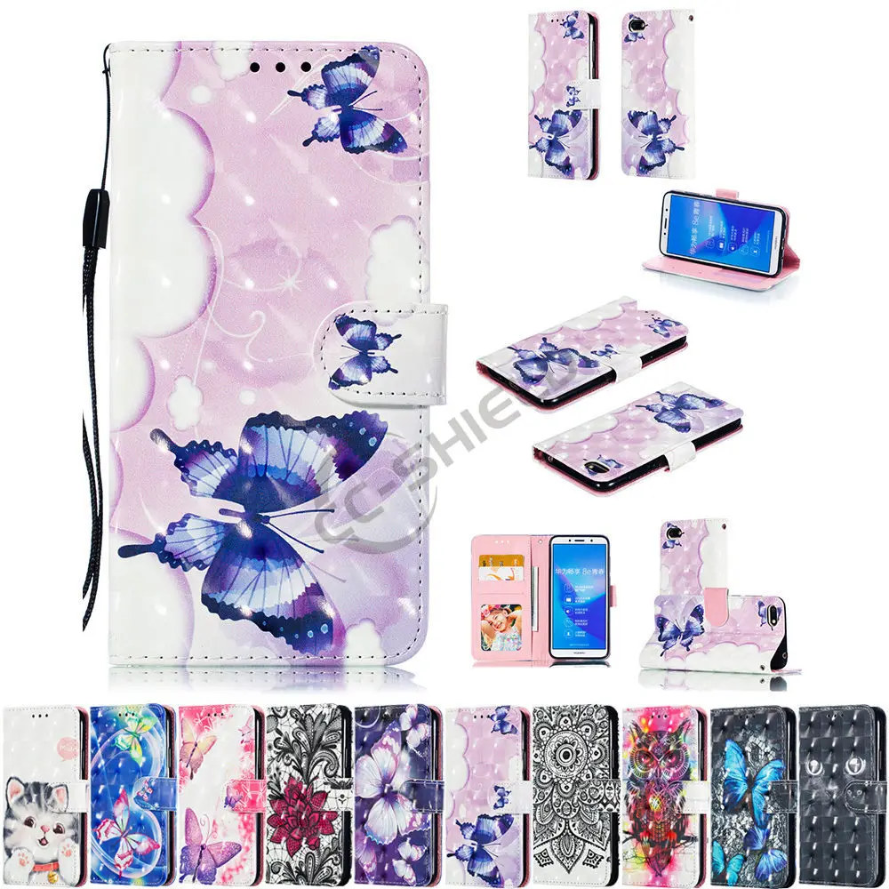 3D Cover For Huawei Honor 7S 7A DUA L22 LX2 Silicone Flip Photo Frame Wallet Phone Case A7 S7 DUA-L22 DUA-LX2 Bag | Мобильные