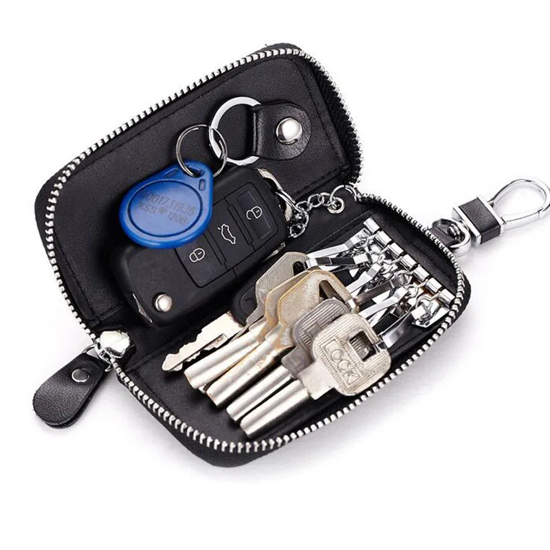 Многофункциональный натуральная кожа ключ сумка чехол кошельки