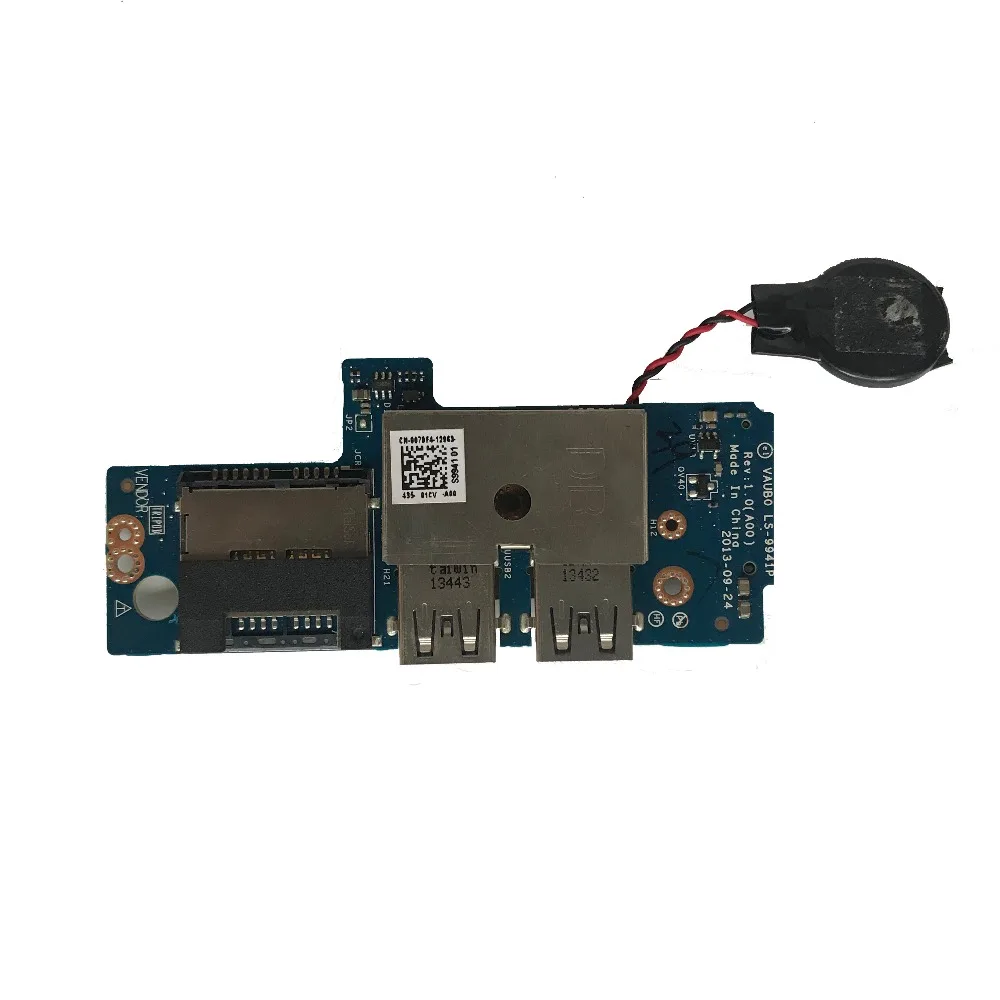 Отличный оригинал для ноутбука DELL XPS 15 9530 M3800 USB плата с кабелем CN-007DF4 007DF4 0K035W VAUBO