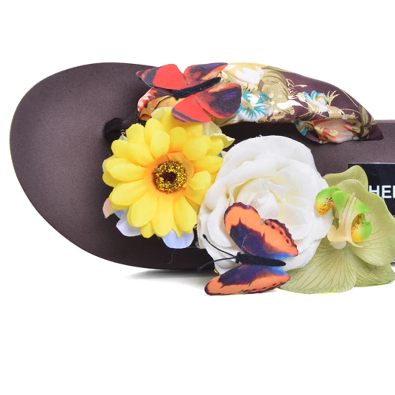 HEE GRAND/2017 г. Летние вьетнамки без застежки повседневная обувь на толстой подошве