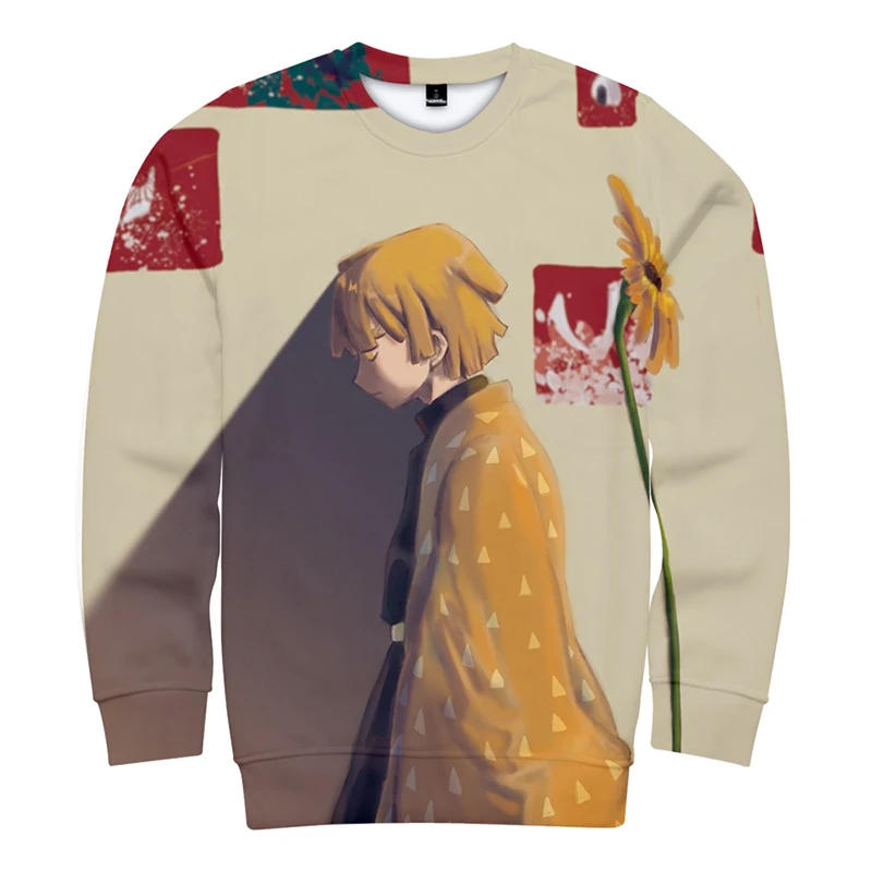 Толстовки с 3d принтом пуловер японское аниме лезвие призрака модные мужские и