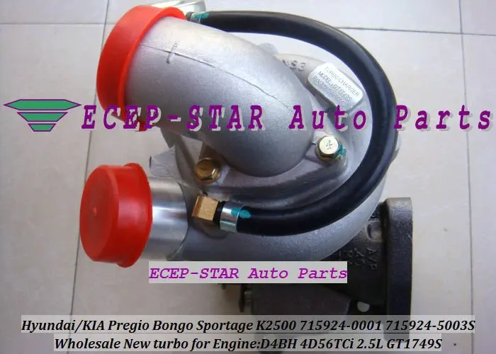 Турбо 715924 715924-5003S 715924-5001S 715924-0002 715924-0003 28200 42700 2820042610 Pregio TDI евро III 2 5/4 100HP
