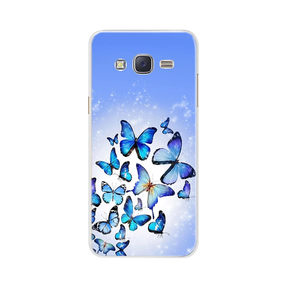 Фото Цветной чехол с цветами для Samsung Galaxy J3 2016, J320F, J320, Мягкая силиконовая задняя крышка, чехлы для телефонов Samsung J3, J 3, 2016, SM-J320F №2
