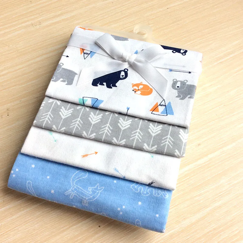 Хлопковые фланелевые одеяла для новорожденных 4 шт./лот/Хлопковое одеяло/детское