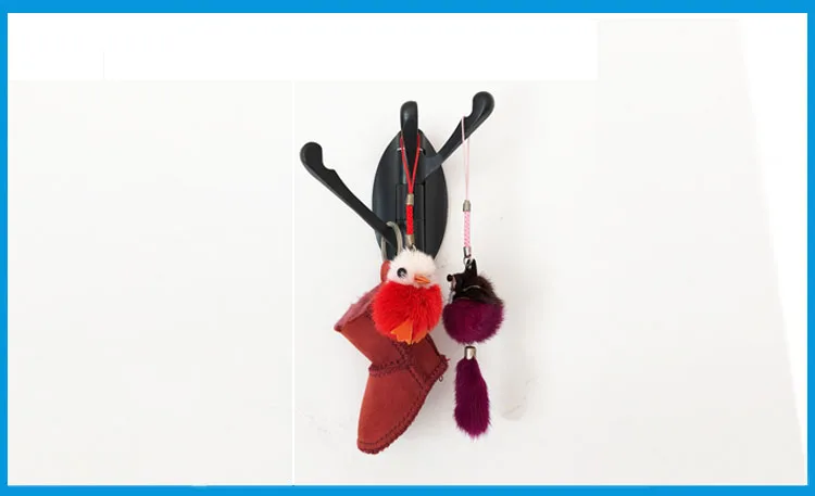 

2PCS Black Heavy Duty Wall Mounted Towel Coat Rotation 3Hooks Foldable Towel Coat Hat cap Hanger Accessories