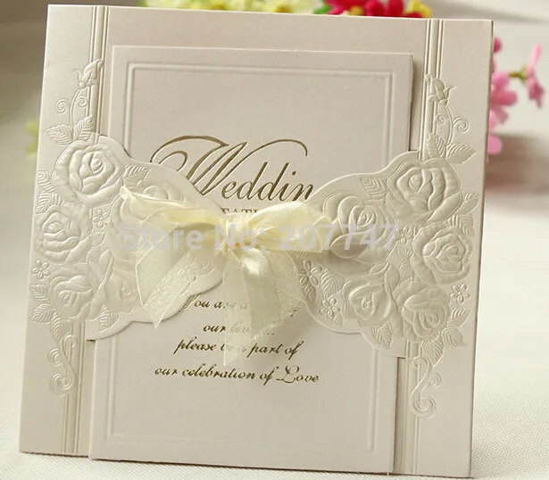 Набор из 100 рельефных розочек цвета слоновой кости розы свадебные приглашения с