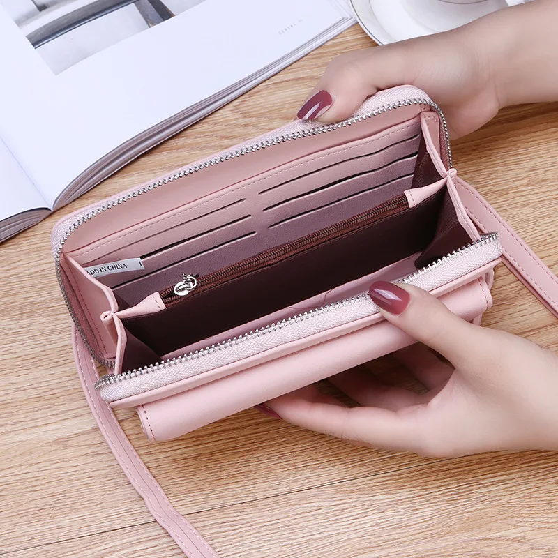 High Quality 2018 new women's zipper wallet large-capacity chain bag fashion European and American long | Багаж и сумки