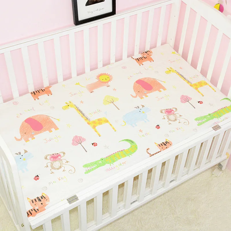 fitted sheets 15 Детская простыня из хлопка для кроватки, мягкий матрас для детской кровати, защитный чехол с рисунком для новорожденных, простыня для кроватки, размер 130*70 см - Цвет: fitted sheets 15
